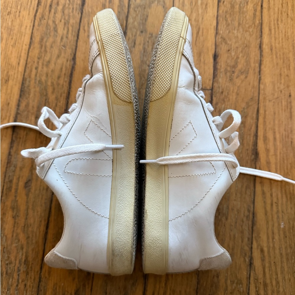 White Leather Esplar Vejas